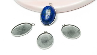 copy of Pendentif ovale 25x18mm acier inoxydable 304