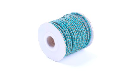 cordon cuir turquoise
