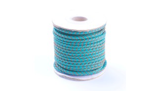 copy of Cordon tressé 3mm en cuir naturel bleu marine