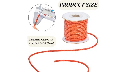 cordon cuir corail 3mm