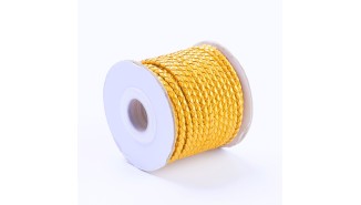 copy of Cordon tressé 3mm en cuir naturel bleu marine