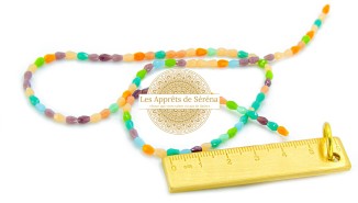 perles gouttes multicolore