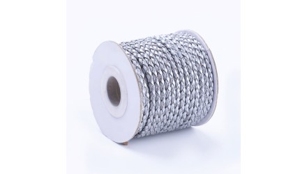 copy of Cordon tressé 3mm en cuir naturel bleu marine