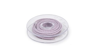 copy of Cordon tressé 3mm en cuir naturel bleu marine