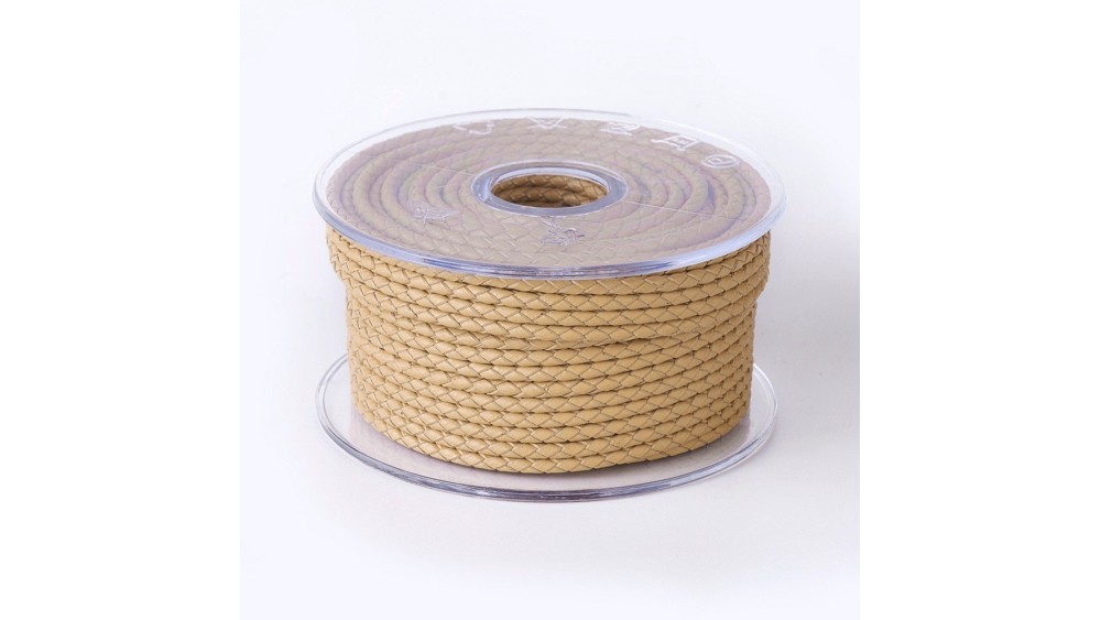 cordon cuir beige