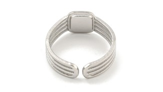 copy of Bague support carré 6xmm acier 304 plaqué or 18k