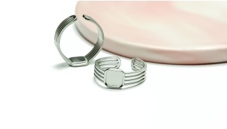 copy of Bague support carré 6xmm acier 304 plaqué or 18k