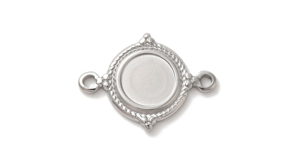 support cabochon 8mm