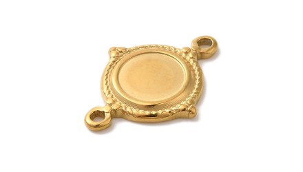 copy of Connecteur support cabochon 8mm acier 304