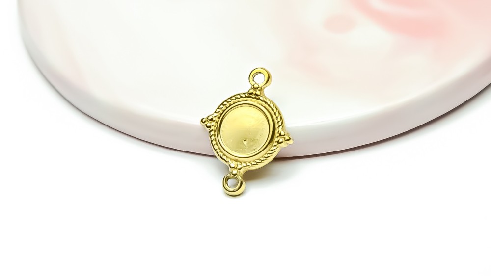 Connecteur support cabochon 8mm