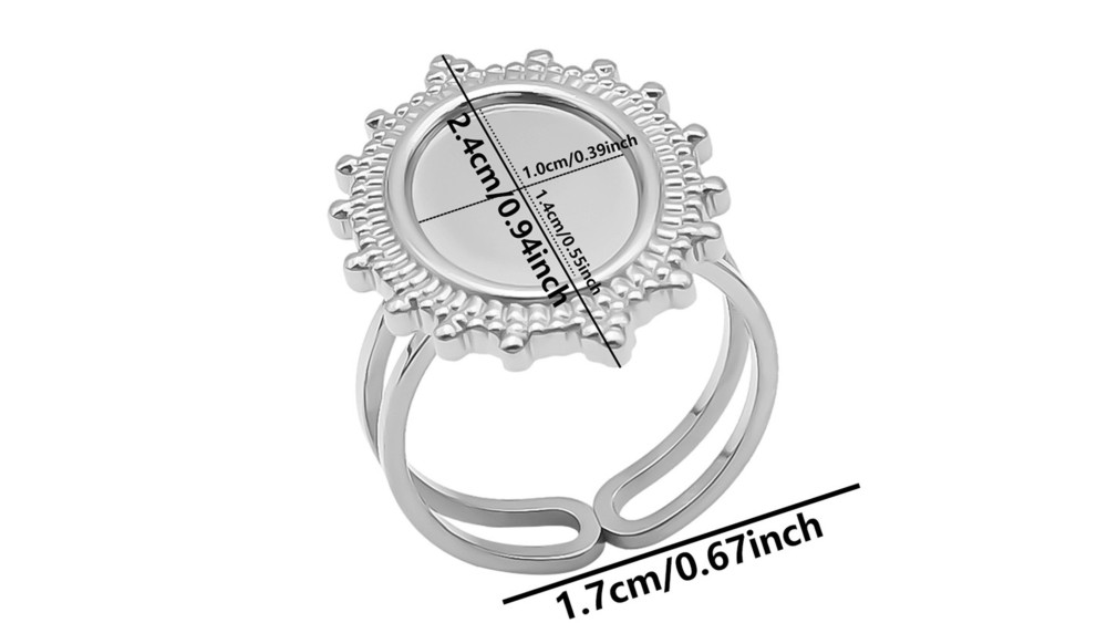 Bague support ovale
