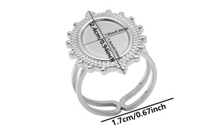 copy of Support bague serpent en acier inoxydable doré plaqué 18K