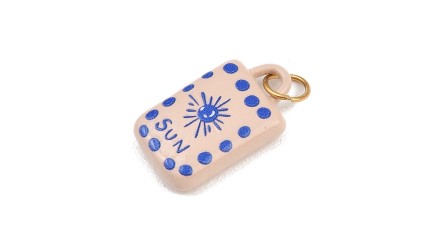 Pendentif SUN plaque acier émaillé