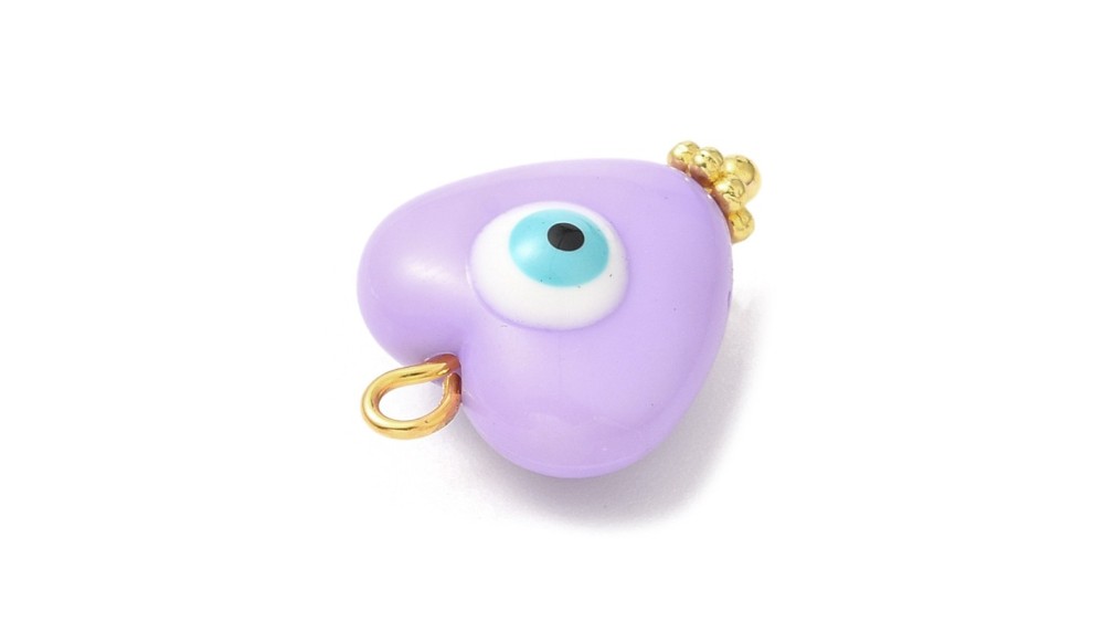 charms cœur coloré