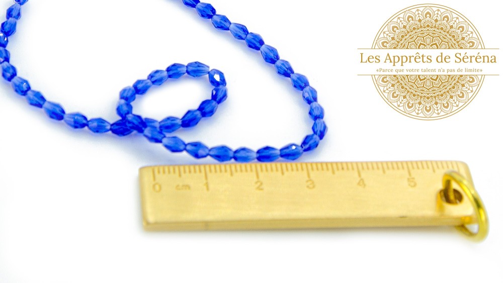 copy of Perles à facettes 10mm agate naturelle teintée bleue