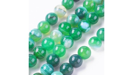 perle 6mm agate à rayures