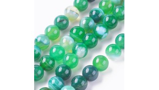 perle 6mm agate à rayures