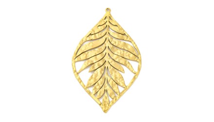 grand pendentif feuille