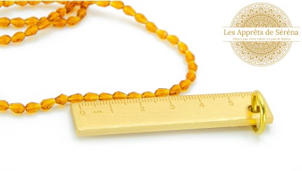 perles gouttes à facettes