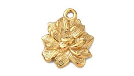 PENDENTIF FLEUR or