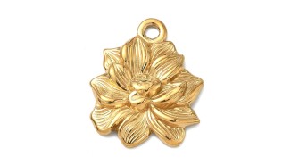 PENDENTIF FLEUR or