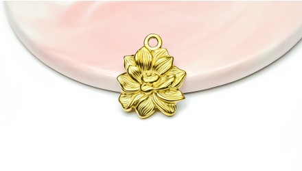 PENDENTIF FLEUR or