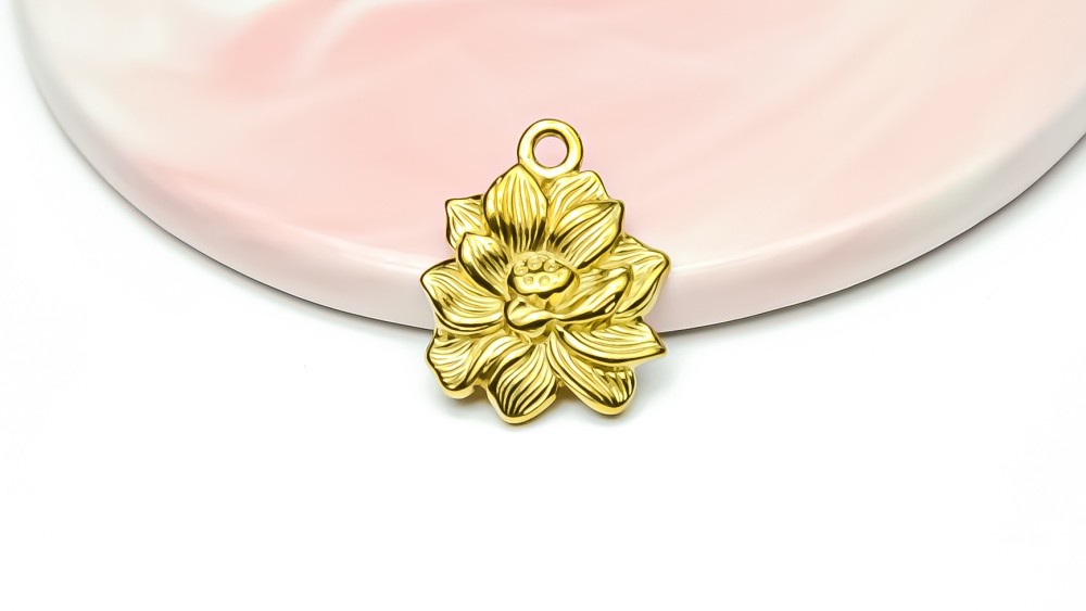 PENDENTIF FLEUR or