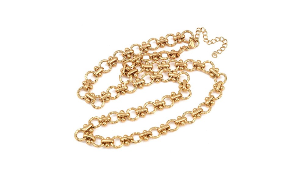 copy of Collier d'exception maille panthère acier 304 plaqué or 18k