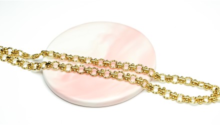 copy of Collier d'exception maille panthère acier 304 plaqué or 18k