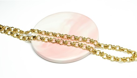 copy of Collier d'exception maille panthère acier 304 plaqué or 18k