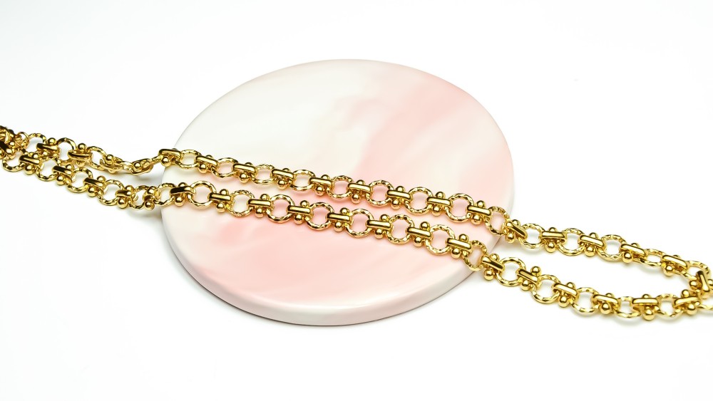 copy of Collier d'exception maille panthère acier 304 plaqué or 18k