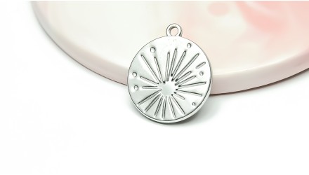 copy of Médaille soleil acier inoxydable 304 plaqué or 18k