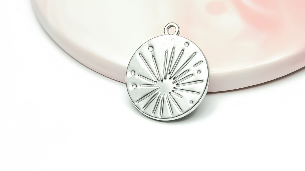 médaille acier soleil