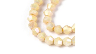 copy of Perles toupie verre en 4mm jaune AB