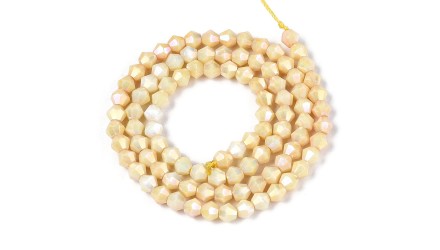 copy of Perles toupie verre en 4mm jaune AB