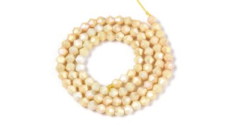copy of Perles toupie verre en 4mm jaune AB