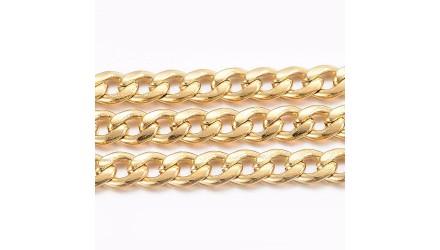 chaine maille gourmette or