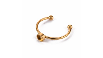 support bague acier