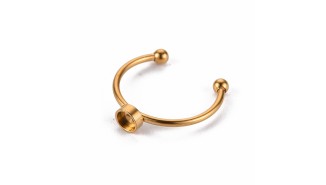 support bague acier