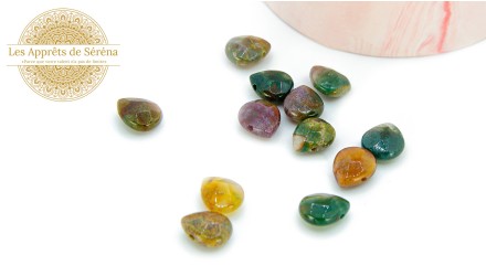 copy of Perles à facettes 10mm agate naturelle teintée bleue