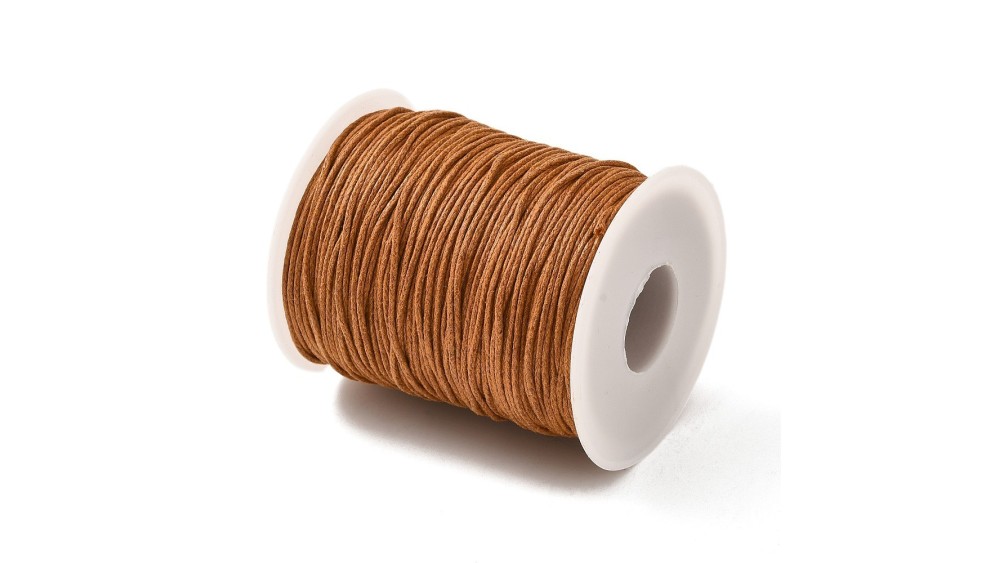 copy of copy of Cordon en coton ciré 1mm noir
