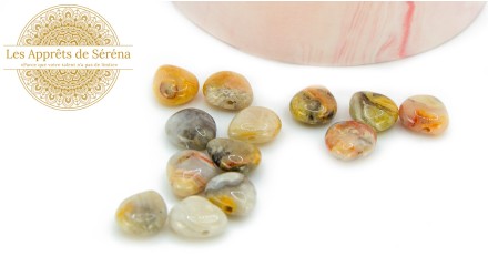 copy of Perles à facettes 10mm agate naturelle teintée bleue