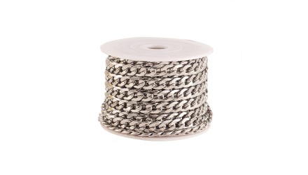 chaine acier argent