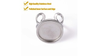 support bague acier