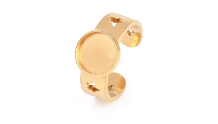 bague acier or
