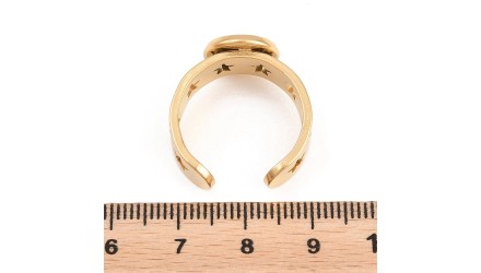 bague acier etoile