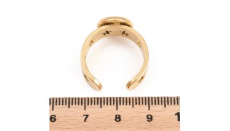 bague acier etoile