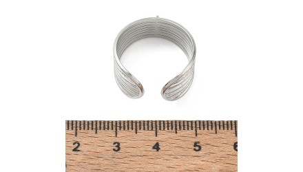 copy of Bague support pendentif en acier inoxydable or 7 anneaux