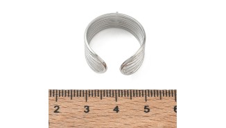 copy of Bague support pendentif en acier inoxydable or 7 anneaux