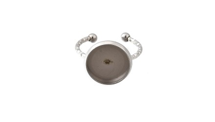 copy of Bague ajustable pour cabochon de 12mm anneau fin acier inoxydable 304